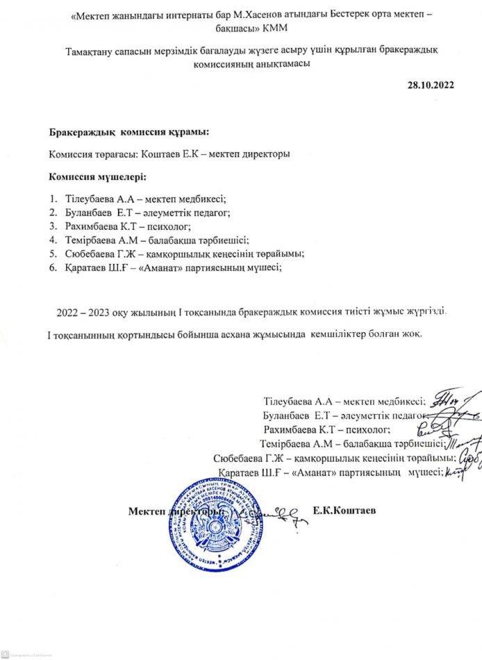 Ыстық тамақ хаттама